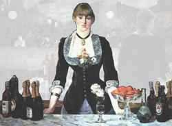 Lo real de Bar en el Folies Berg&egrave;re, de Manet