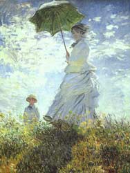 En el acantilado, Monet, 1873