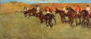 En las carreras. Antes de la salida